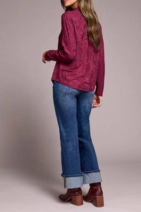 Tribal - Long Sleeve Mock Neck Top