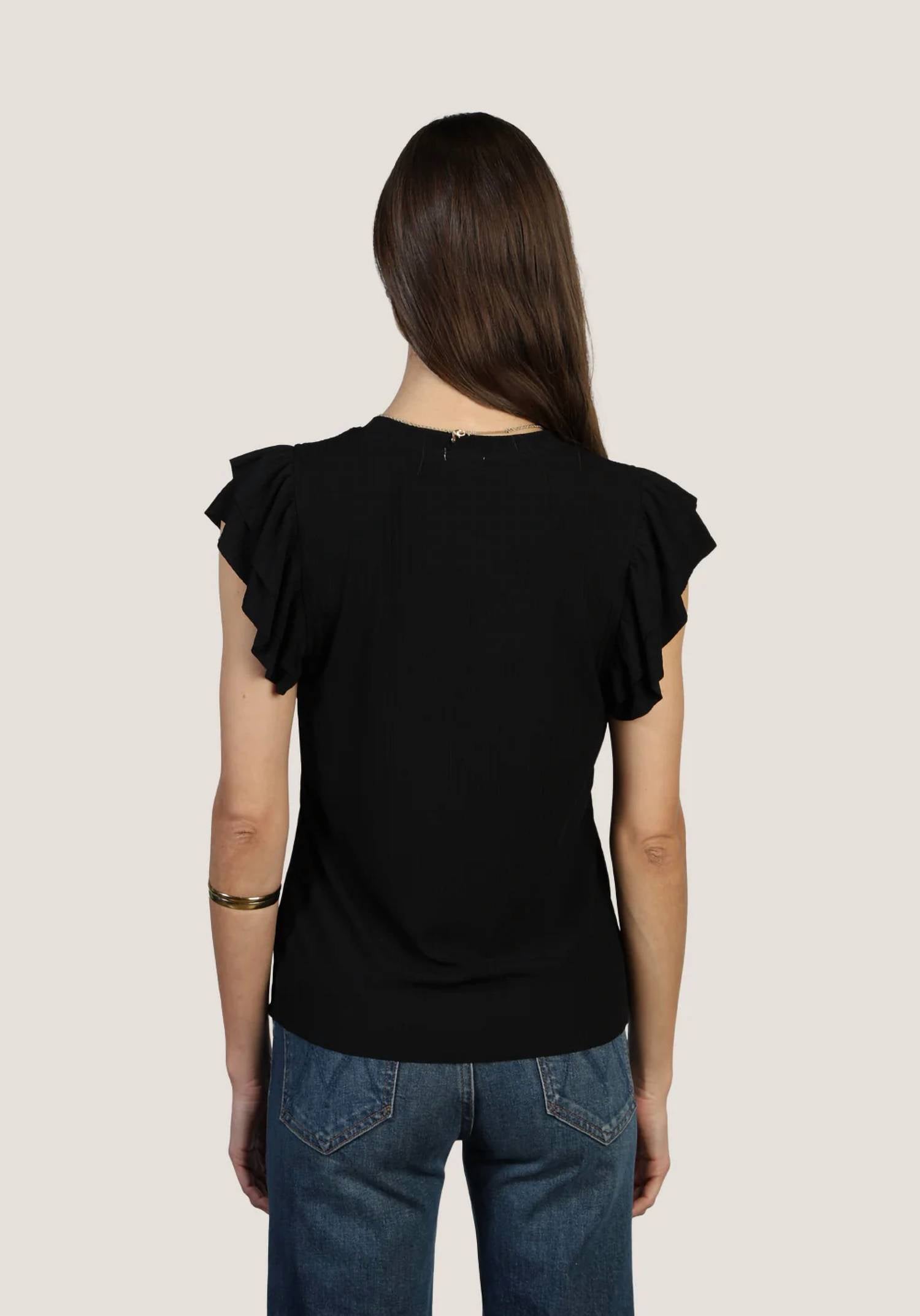 Dylan - Giselle Flutter Sleeves Top