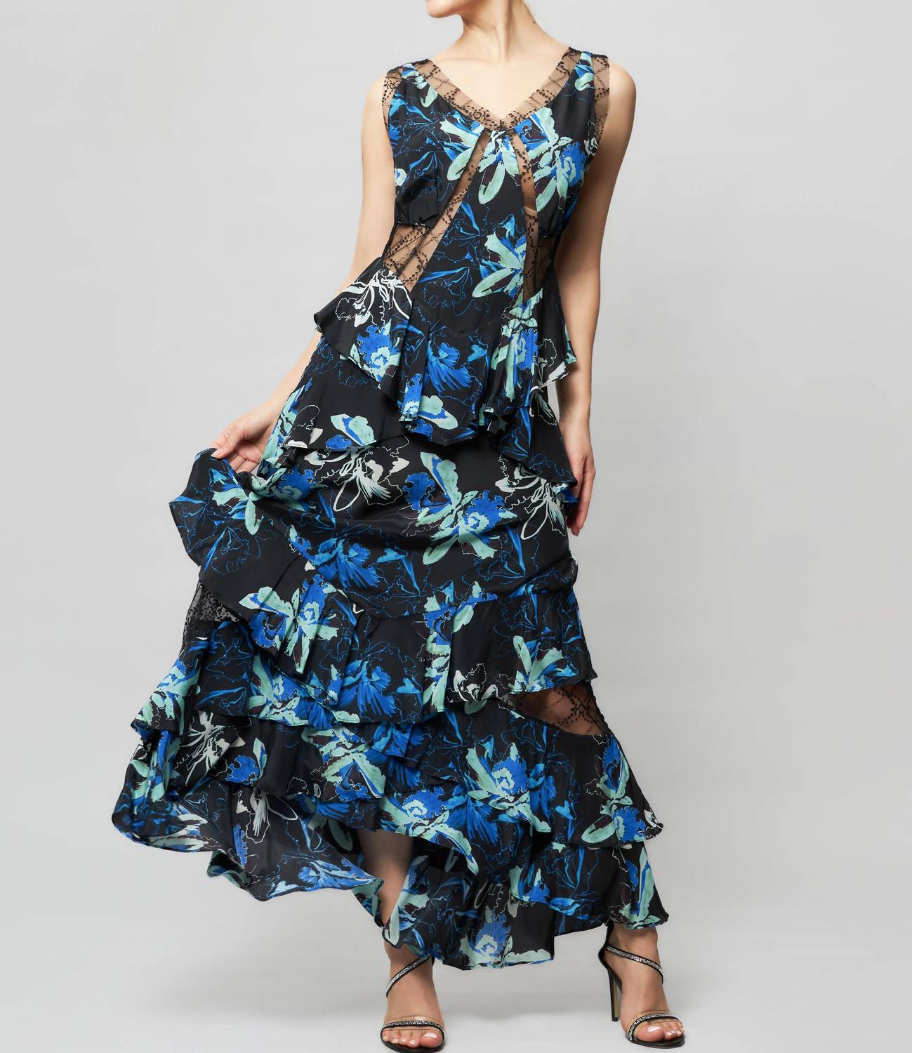 Solgo Atelier - Alexa Orchid Silk Maxi Dress