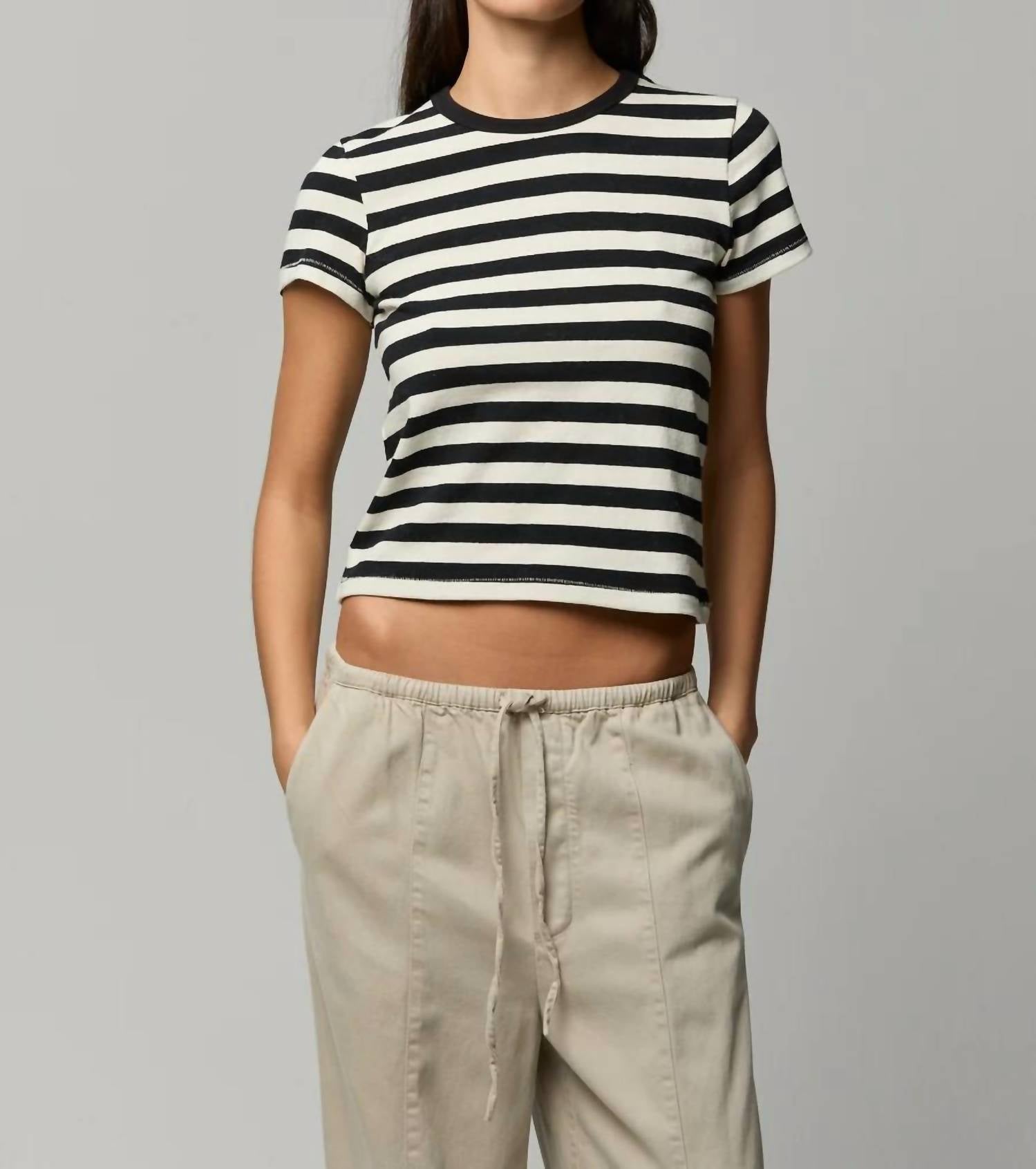 Asher - Rylee Striped Short Sleeve Baby Tee