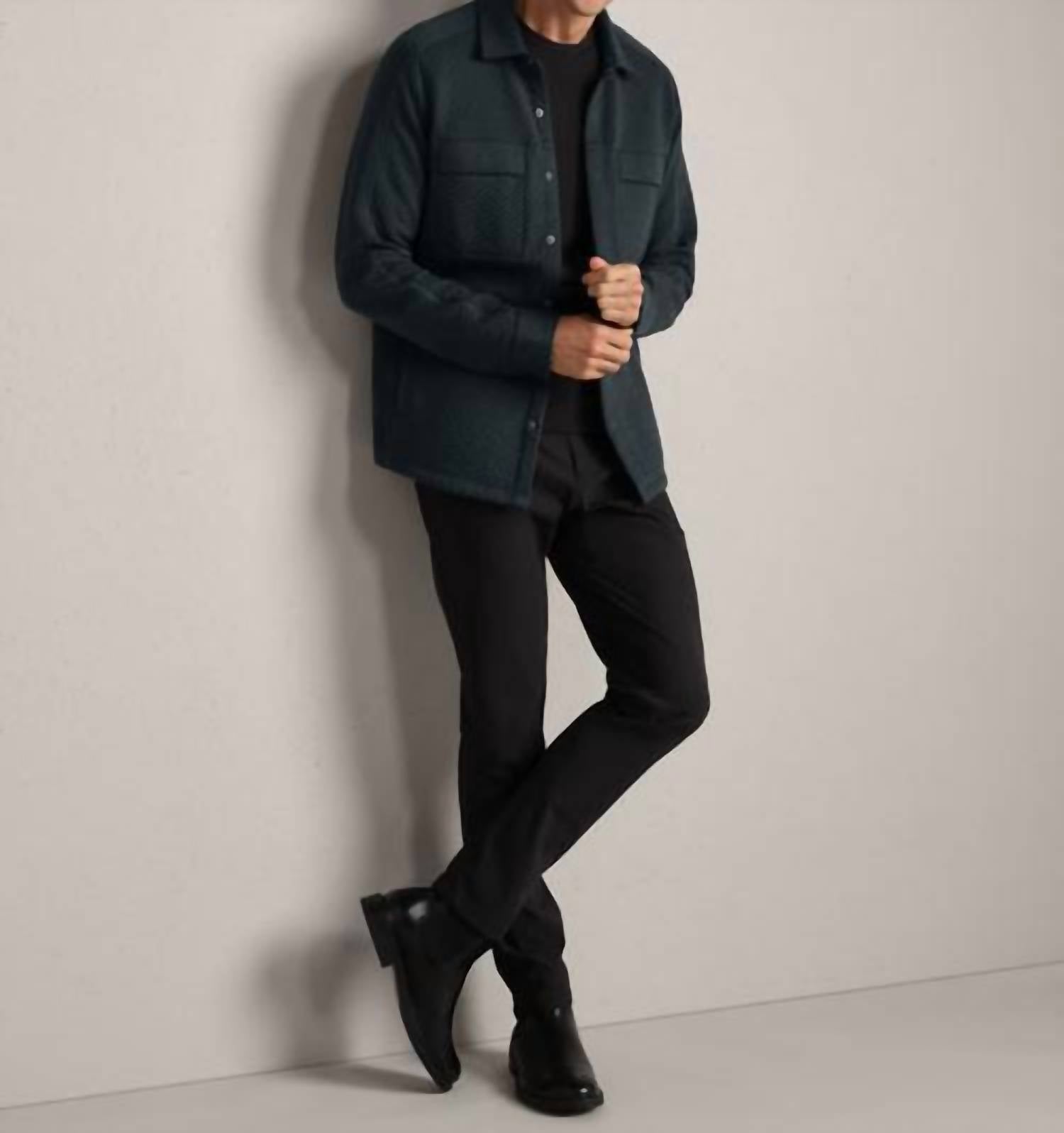 RHONE Weekender Shacket in pine grey - men's jacket - view 4