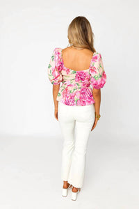 BUDDYLOVE Mirabelle Explorer Top in pink - women's blouse - detail view