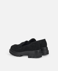 AGL Women's Celeste Matelasse Loafer in black 1 - women's flats - alternate view