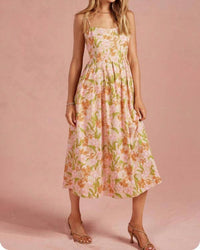 Strut & Bolt - Parisian Tulip Floral Midi Dress