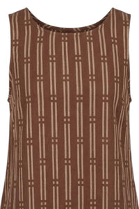 Fun 2 Fun - Printed Tank Top With Back Details