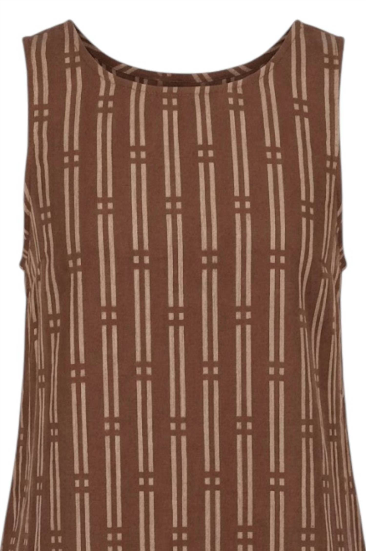 Fun 2 Fun - Printed Tank Top With Back Details