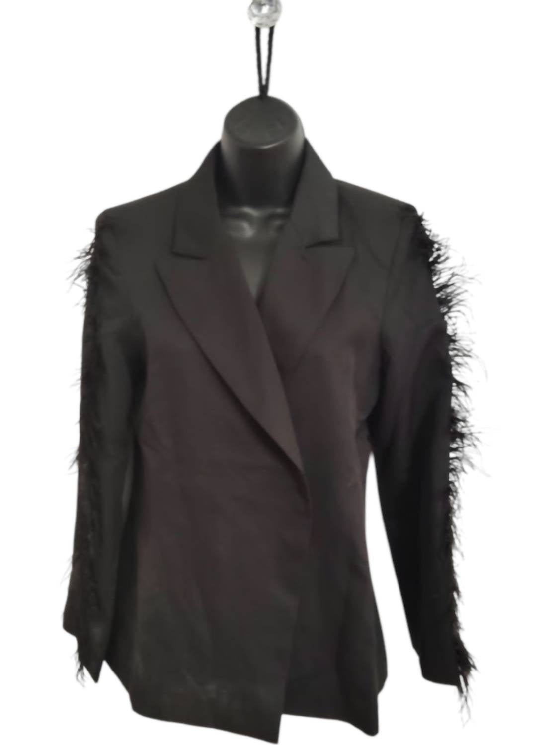 Why Dress - Women's Feather Sleeve Jacket