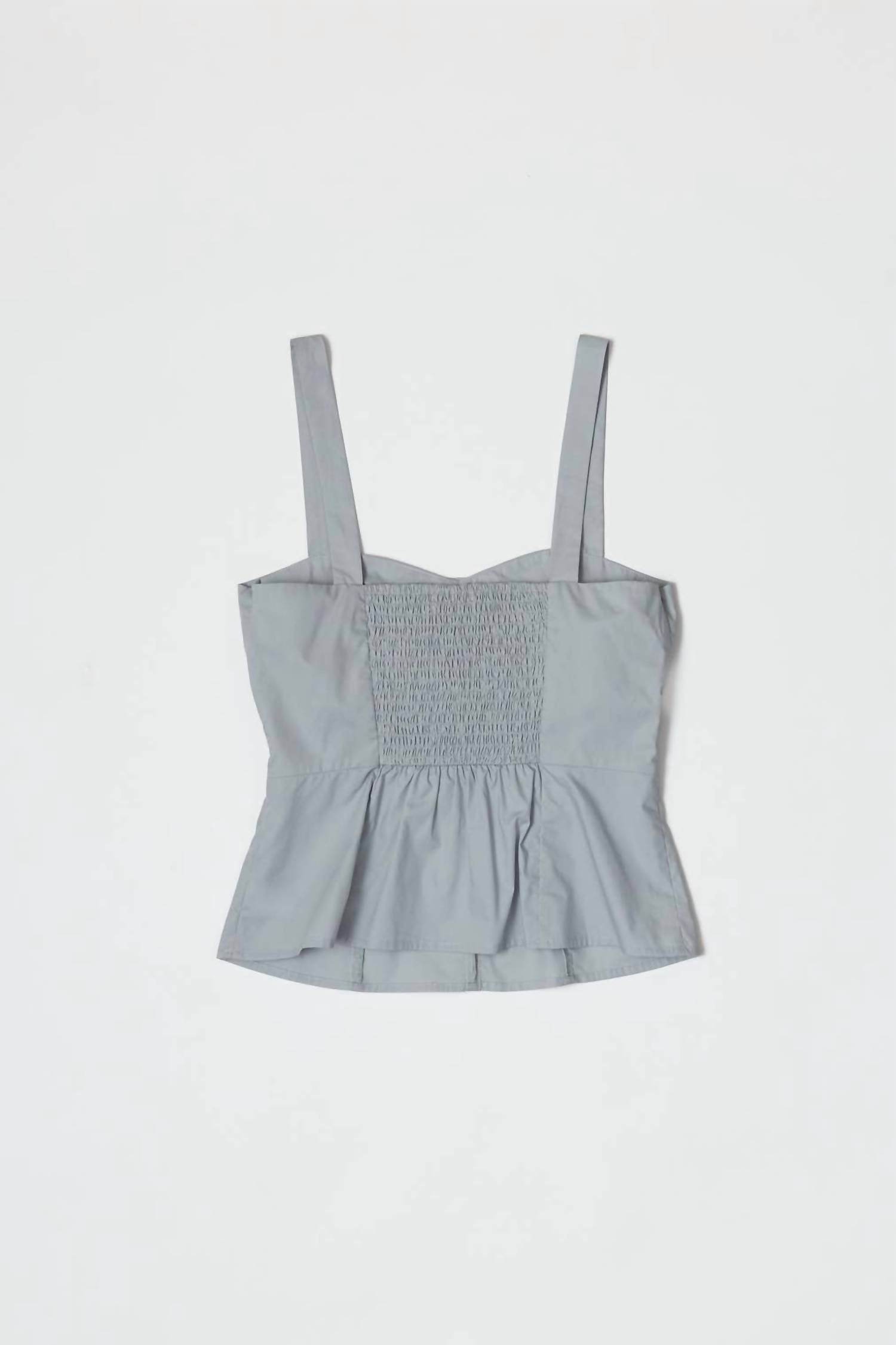All : Row - Poplin Bustier Square Neck Top