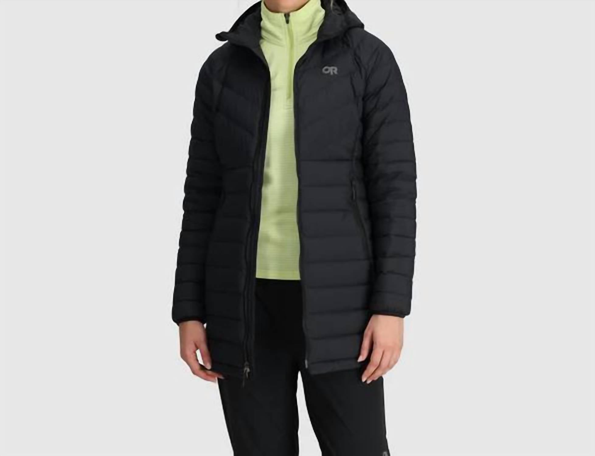 OUTDOOR RESEARCH Transcendent Down Parka Jacket in black - women's jacket