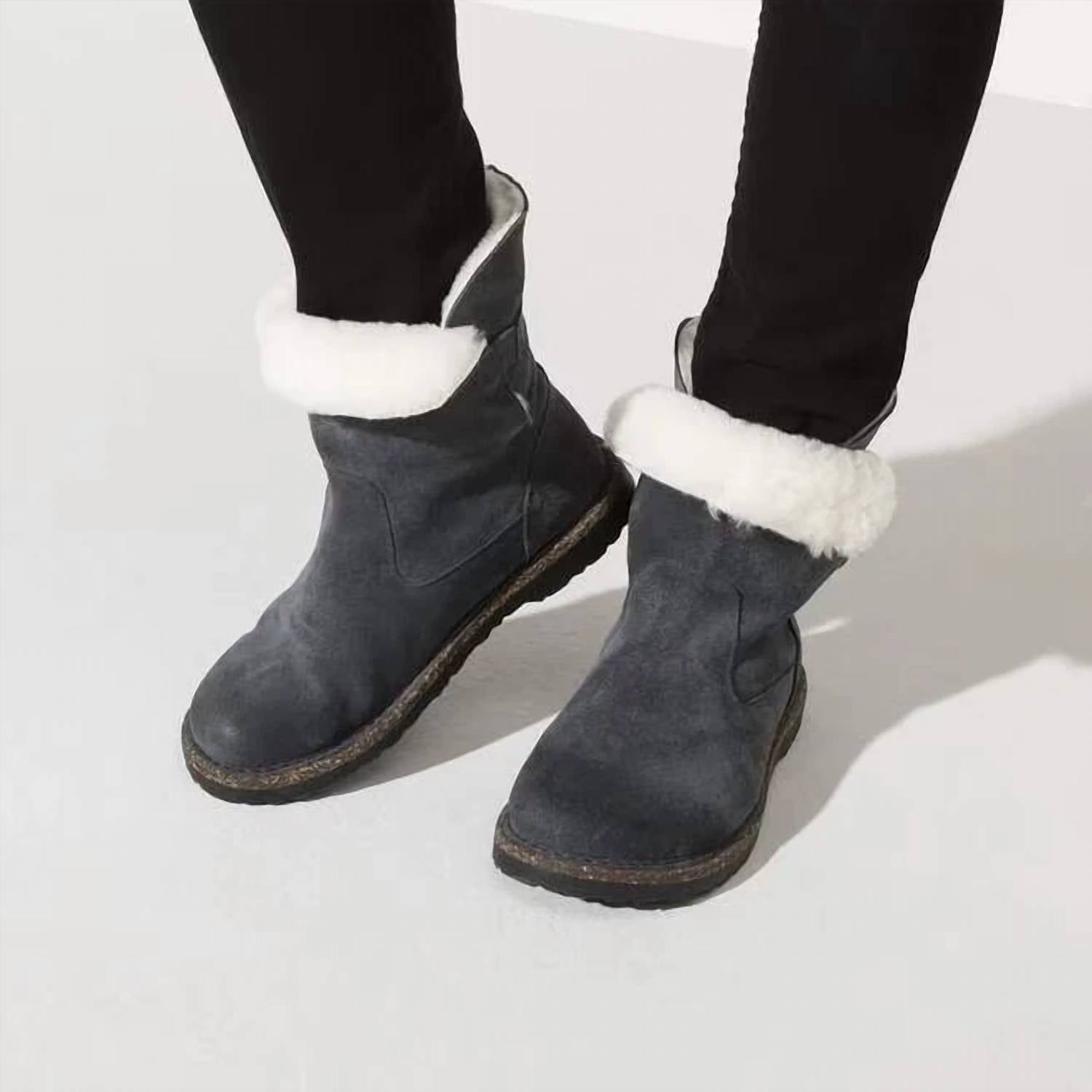 Birkenstock - Women's Uppsala Shearling Suede Leather Boots