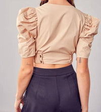 Do+Be - Feminine Puff Sleeve Top