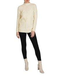 Love Token - Long Sleeve Mock-neck Sweater