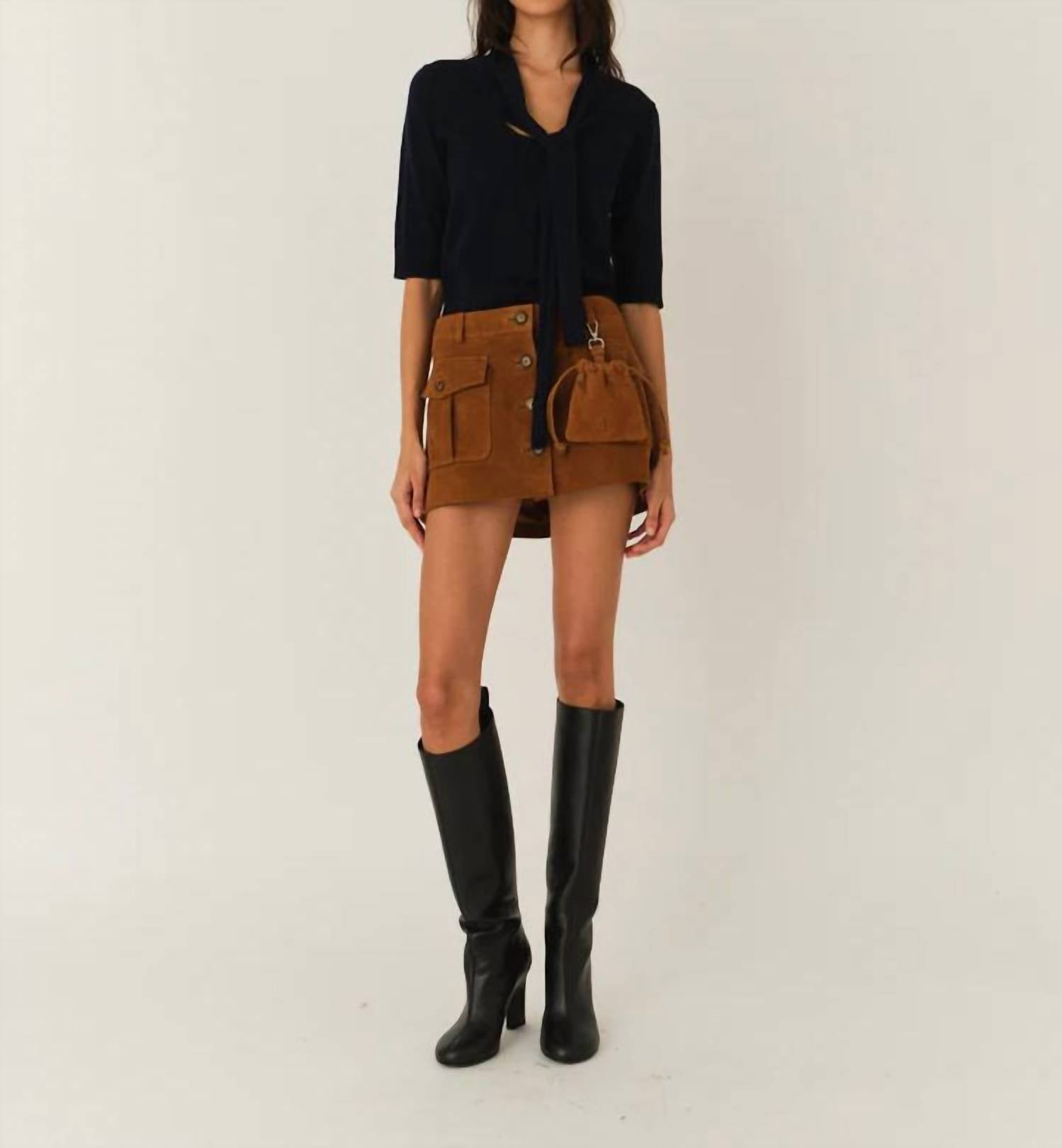 The Garment - Suede Mini Skirt