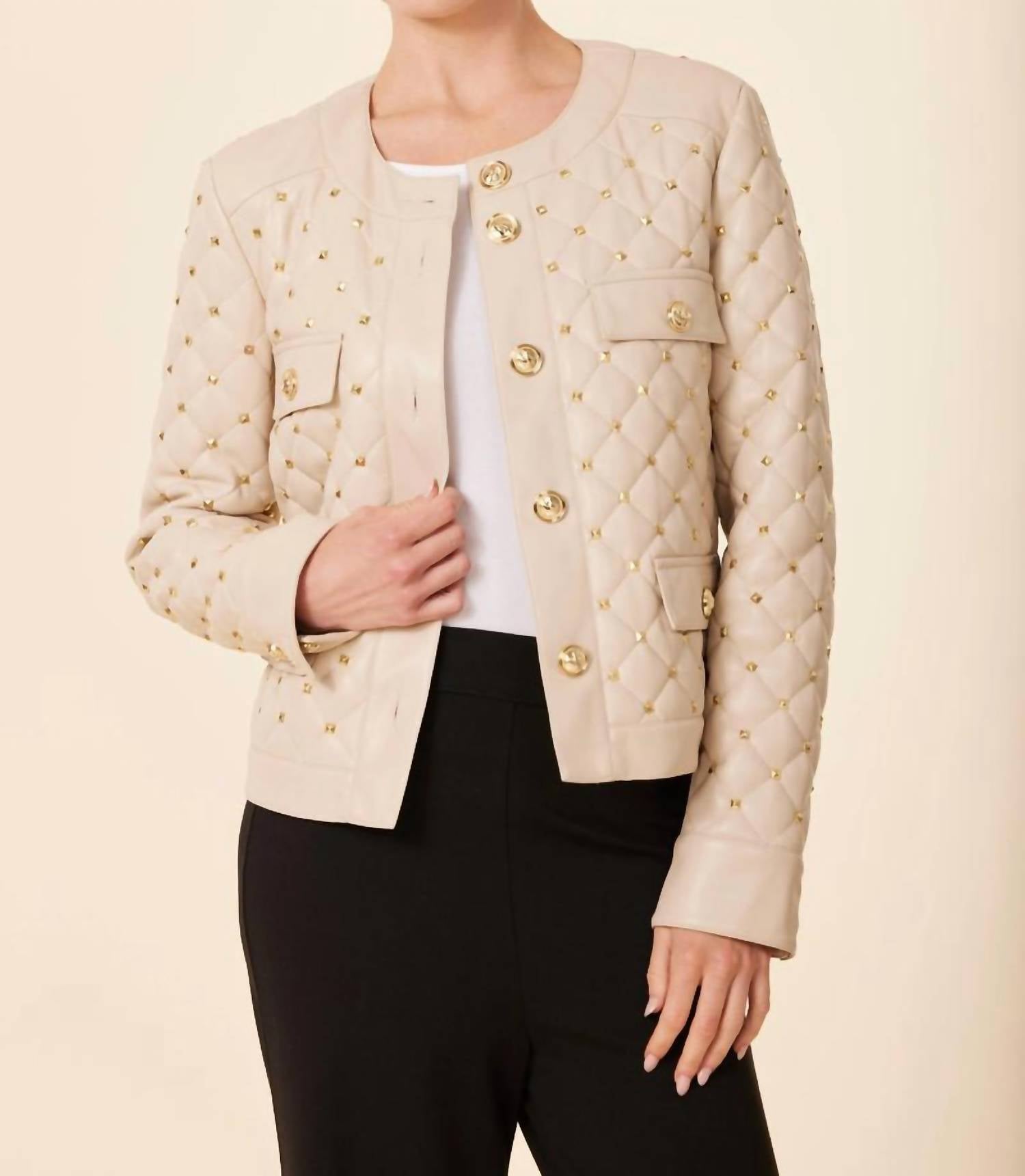 Dolce Cabo - Quilted Jacket With Studs