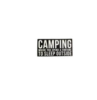 Primitives By Kathy - “Camping” Wooden Box Sign