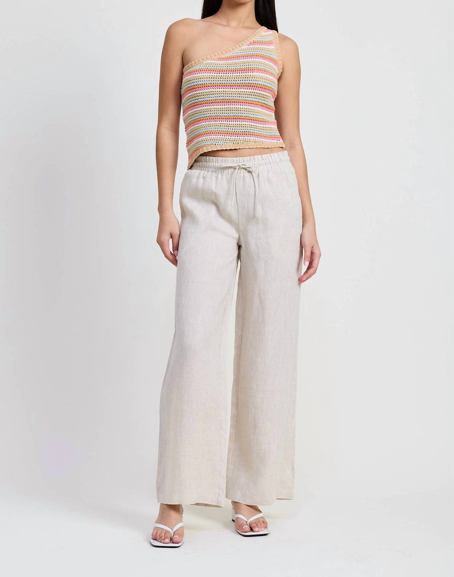 Le Lis - Kelly One Shoulder Crochet Top