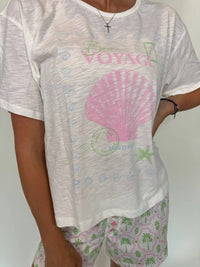 Pj Salvage - Playful Prints Bon Voyage Short Sleeve Tee