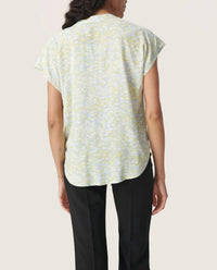 Soaked In Luxury - Wynter Notch Neck Short Sleeve Blouse
