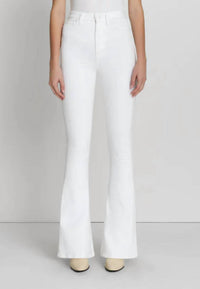7 For All Mankind Ultra High Rise Skinny Boot Jeans in clean white - women's jeans