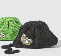 Maria La Rosa - Women's Crystal Lemon Mini Game Clutch Bag