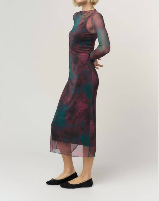 Project Social T - Shibon Novelty Layered Mesh Dress