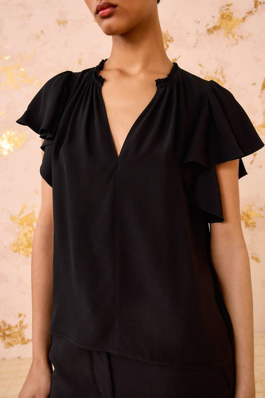 Ulla Johnson - Lilo Flutter Sleeve Blouse