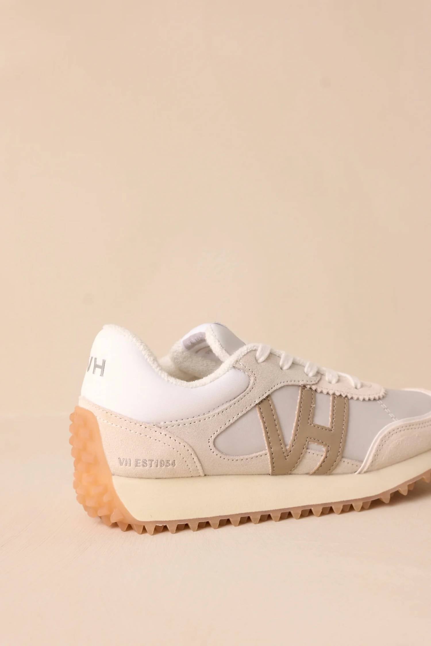 Vintage Havana Women's Cosmic 15 Shoes in white pebble taupe - women's sneaker - detail view