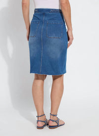 Lysse - Tess Braided Denim Pencil Skirt