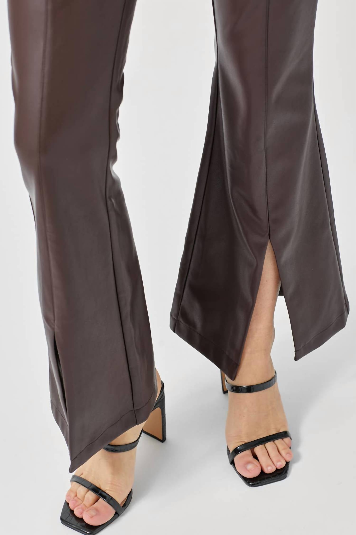 Mystree - Flare Leather Pants