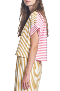 Corey Lynn Calter - Juni Crew Neck Striped Top