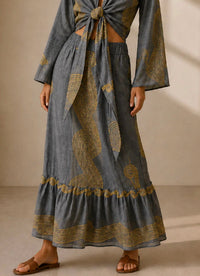 Mystery Resort - Naxos Top And Maxi Skirt Set