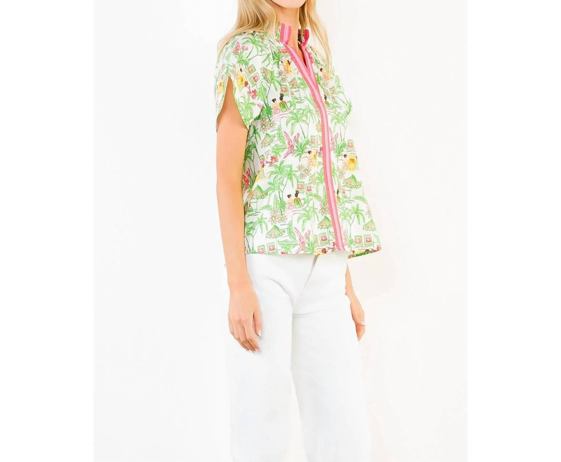 Thml - Vacation Scene Print Top