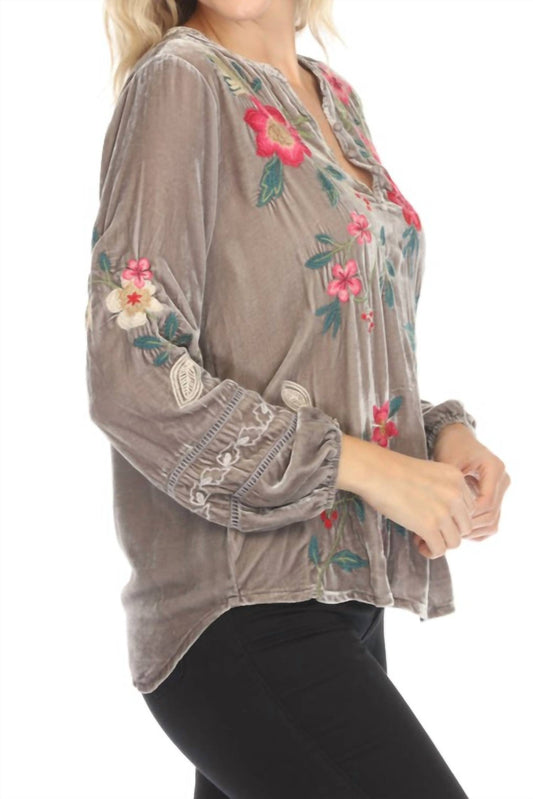 Johnny Was - Rhoda Velvet Blouse