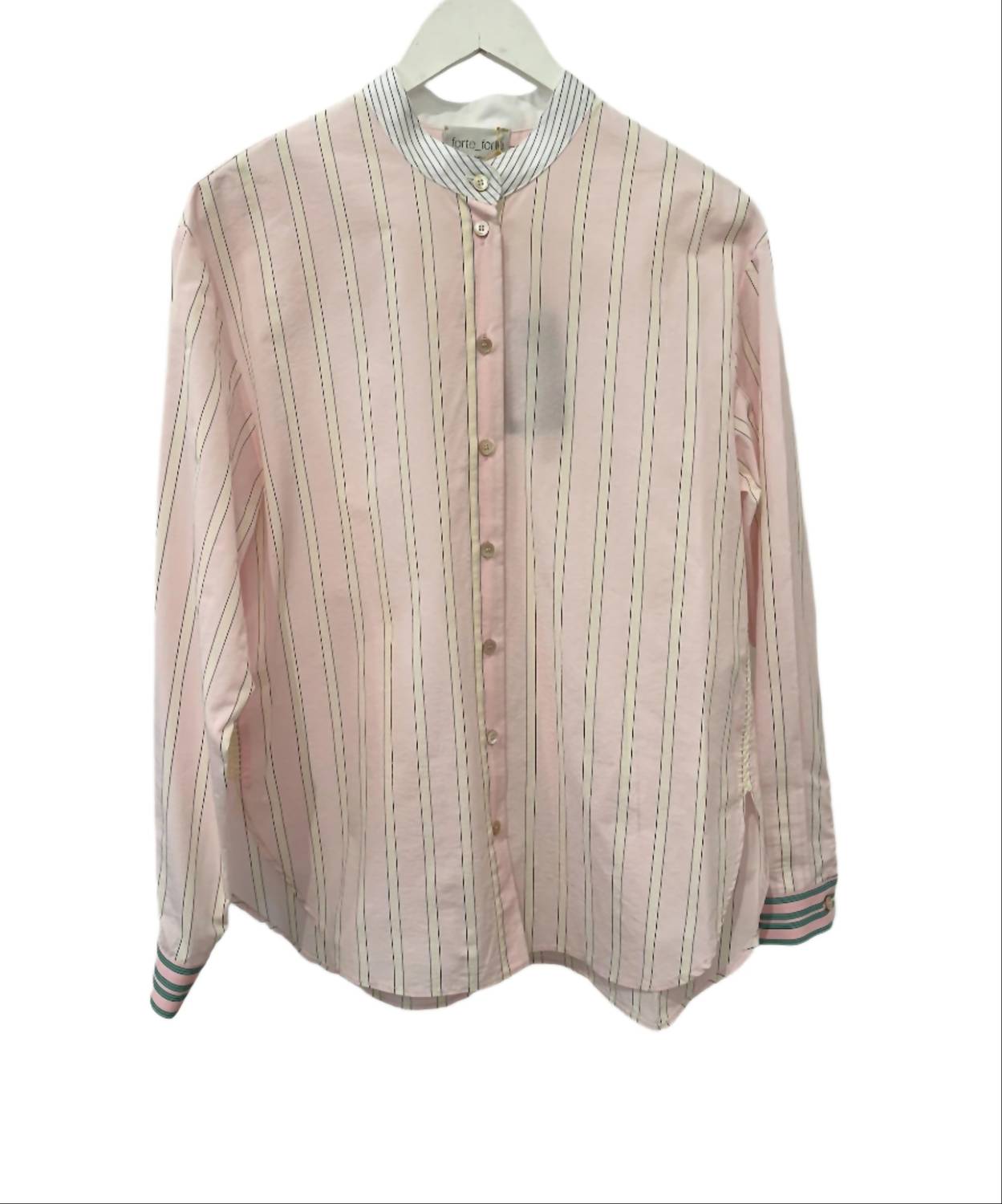 Forte Forte - Striped Granddad Shirt