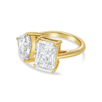 Diana M Jewels - Women's Radiant & Heart Lab-Grown Diamond Fashion Ring (10.00 Ct) - Bold