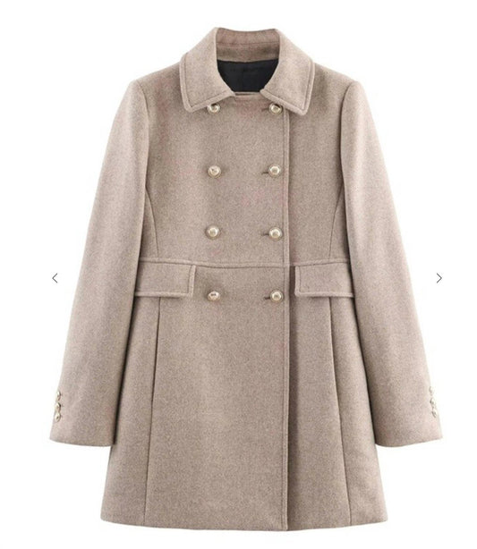 Sundayup - Women's Windsor Double Breasted Button Coat
