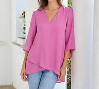 Karen Kane - Bracelet Sleeve Asymmetric Top