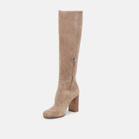 Dolce Vita Women's Hudsin Barley Suede Boots in light tan - women's shoe
