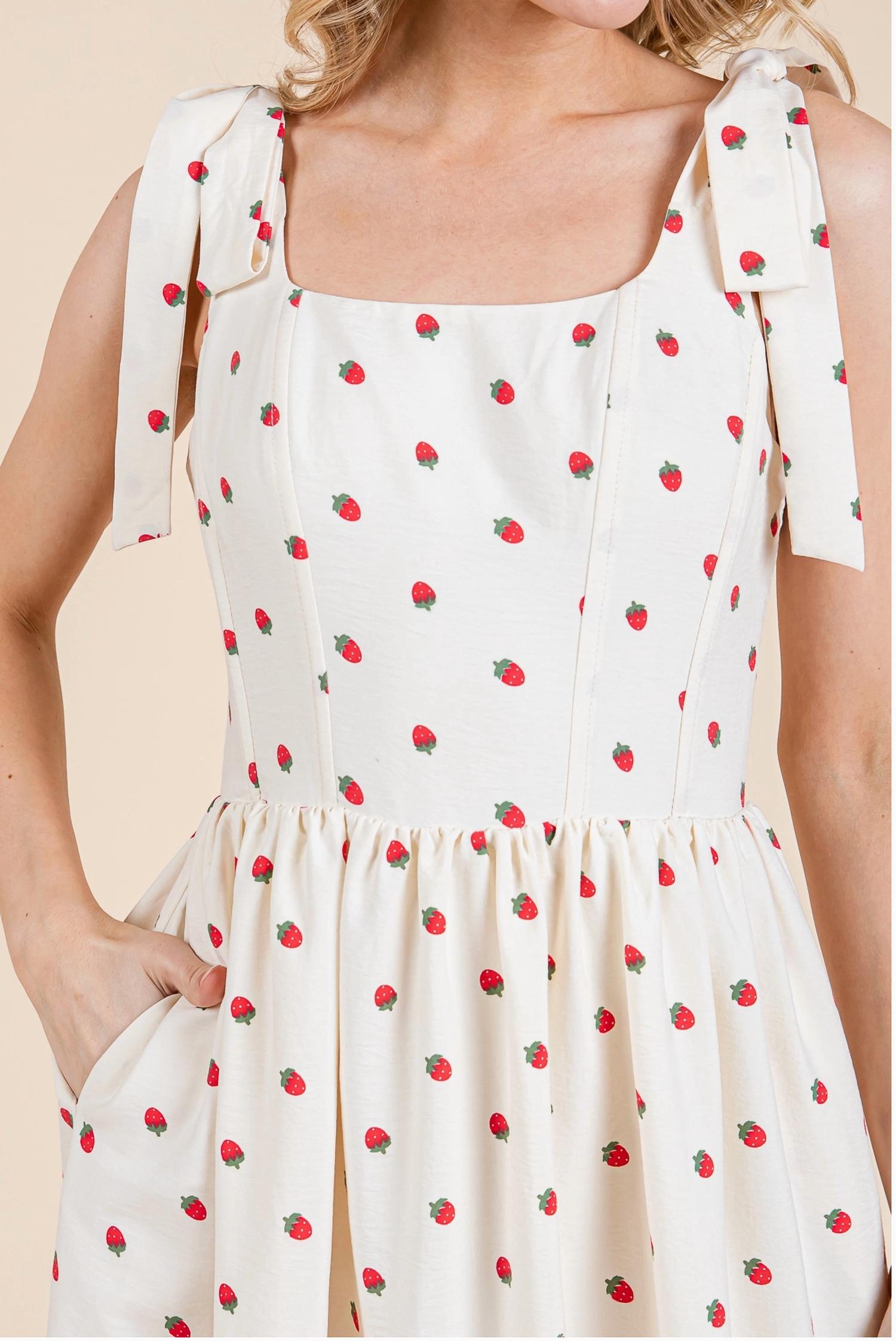 Geegee - Strawberry Fields Midi Sundress