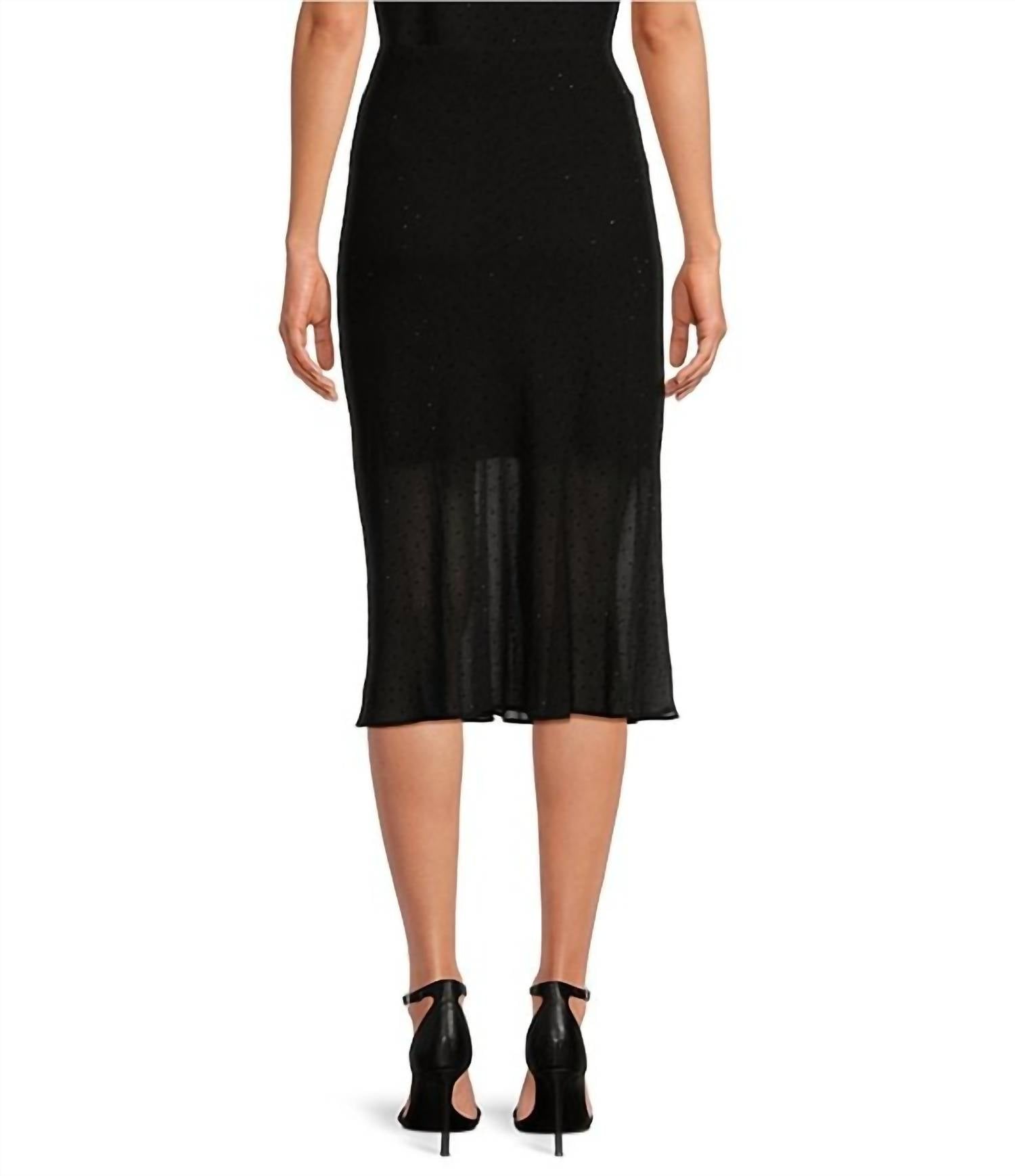 Lucy Paris - Masa Rhinestone Midi Skirt