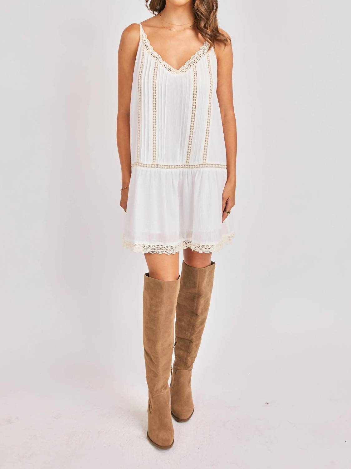 Sadie & Sage - Rosabelle Refined Pintuck Mini Dress
