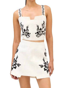 Allison - Embroidered Colette Tank