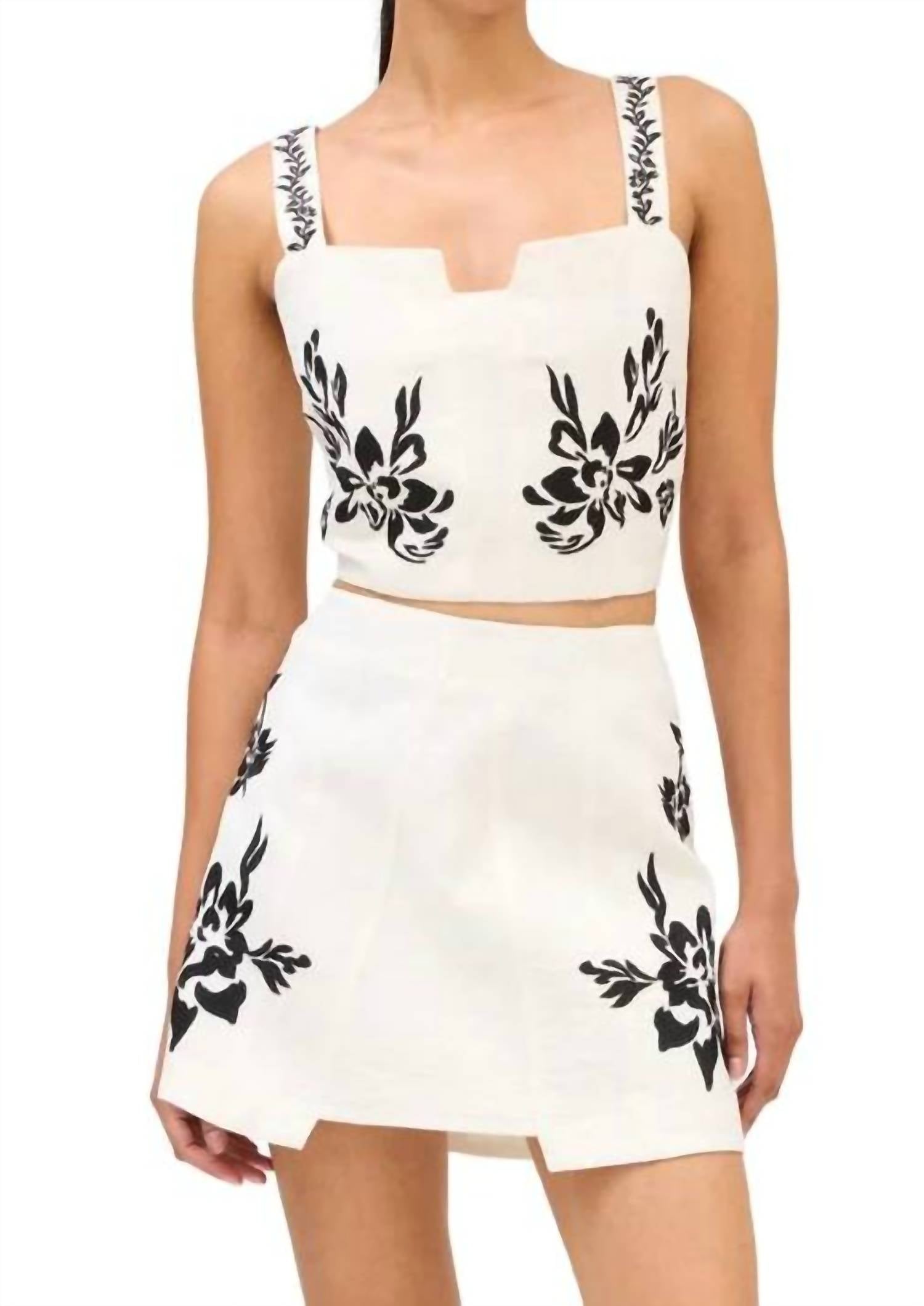 Allison - Embroidered Colette Tank