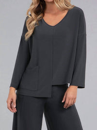 Sympli - Etch V-neck Top