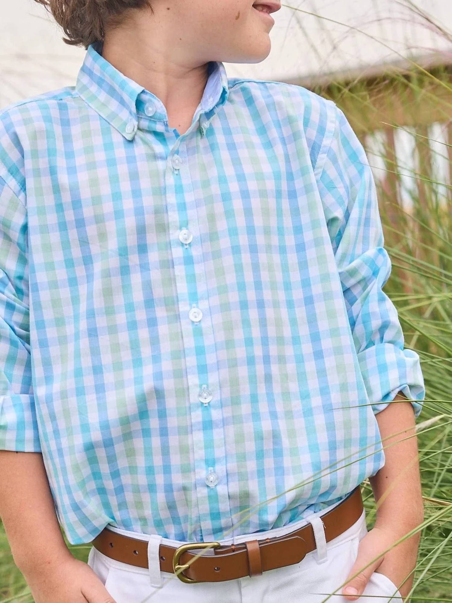 Little English - Boys Plaid Button Down Shirt