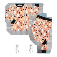 Emerson And Friends - Boo-Tastic Glow-in-the-Dark Halloween Two-Piece Bamboo Long Sleeve Pajama Pants Set