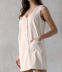 Storia - Cool Impression Button Mini Dress