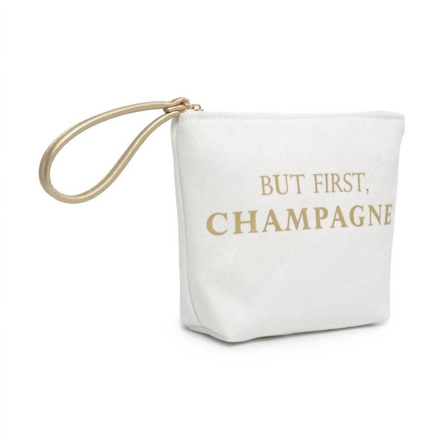 Urban Expressions - Women's But First Champagne Wristlet Bag