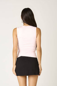 Cotton Candy La - Suri Ruched Stretch Top