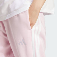 Adidas - Women Essentials 3-stripes Fleece Loose-fit Pants